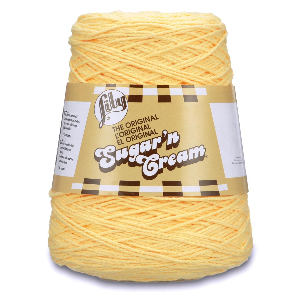 Lily Sugar'n Cream Hilo de Algodón 100%, 396 g - Amarillo