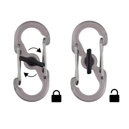 Nite Ize KWB-03-R6 Llavero de pulsera elástica con clip S-Biner, color azul