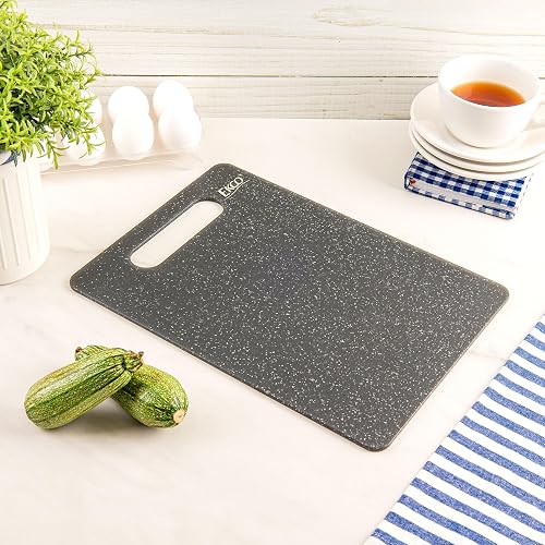 Ekco | Tabla para Picar Classic Antibacterial Grande 34 x 24 cm | Antimicrobiana, Iones de plata, No absorbe sabores, Protege el filo, Fácil limpieza, Tabla de corte, Cocina higiénica