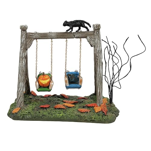 Department 56 Village Collection Accessories - Figura de Columpio Espeluznante para Halloween, 4.25 Pulgadas, Multicolor