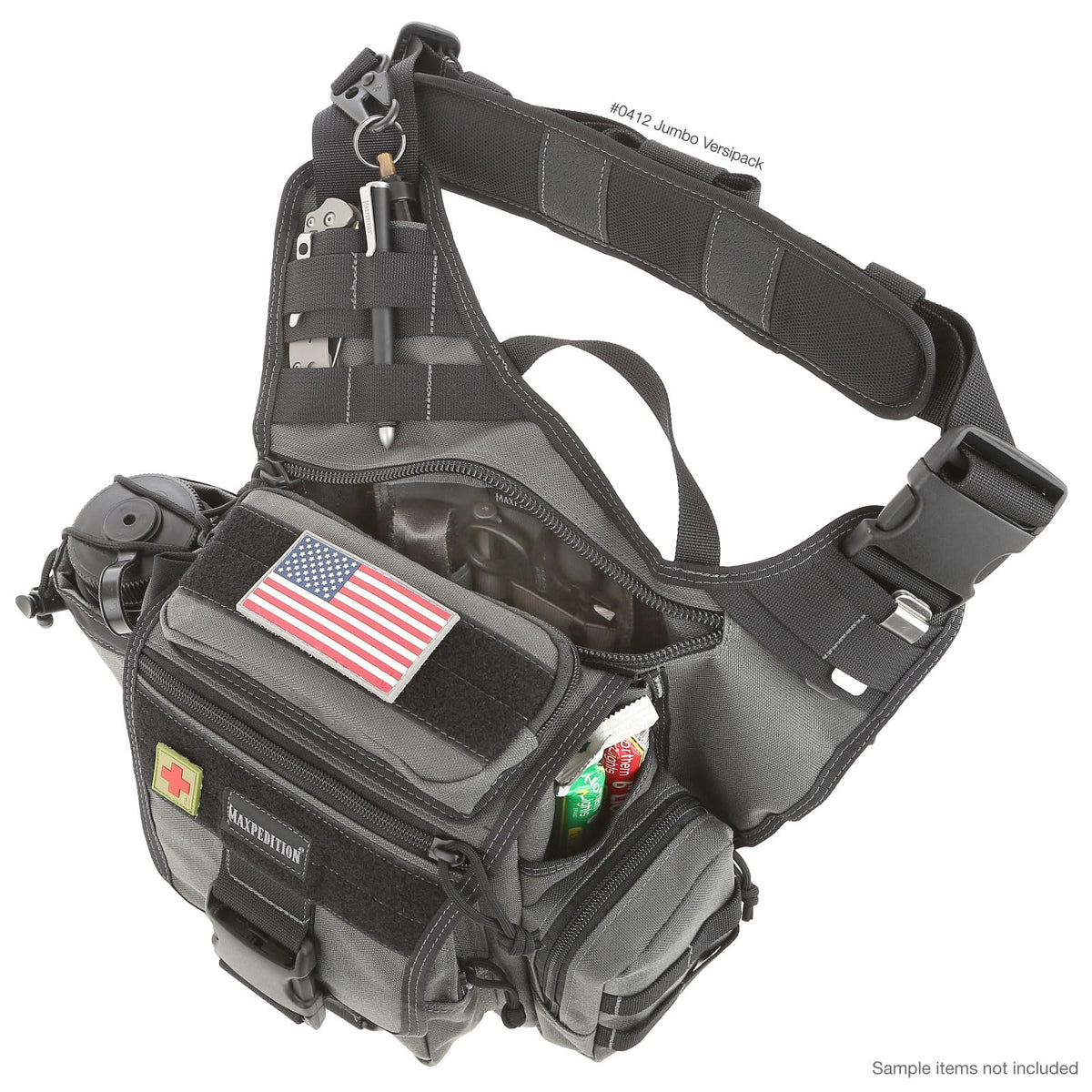 Maxpedition Jumbo Versipack Waist Pack, Wolf Gray