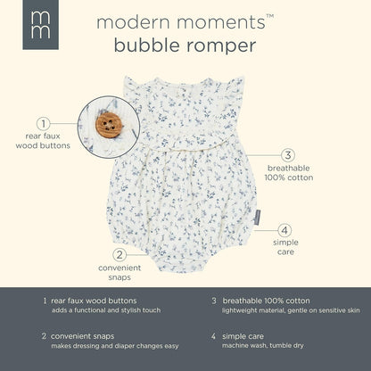 Modern Moments by Gerber Ruffle Bodice Bubble Romper Mameluco Bebé-Niñas