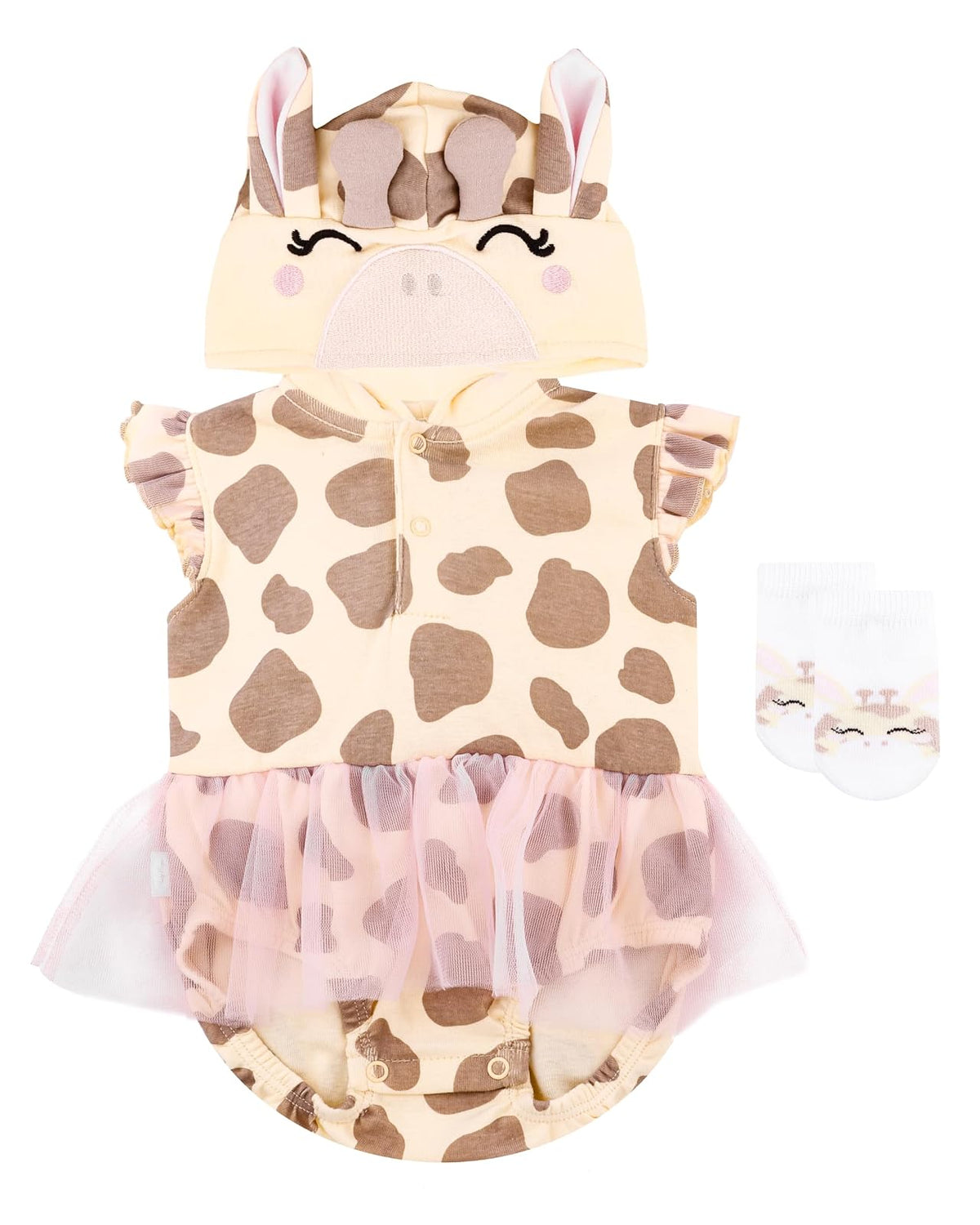 Baby Creysi Vestido O3098_EEZ para Bebé Niña Pack de 2 Algodón Hipoalergénico, Amarillo, 18 Meses