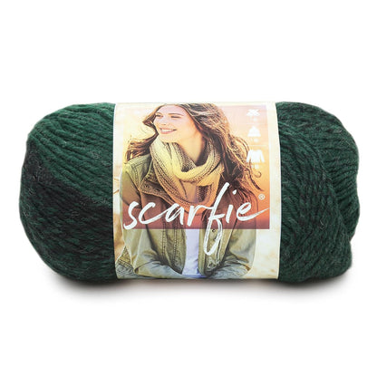 Lion Brand Scarfie Estambre Grueso Ombré, Crema/Gris Topo - Bosque - Negro