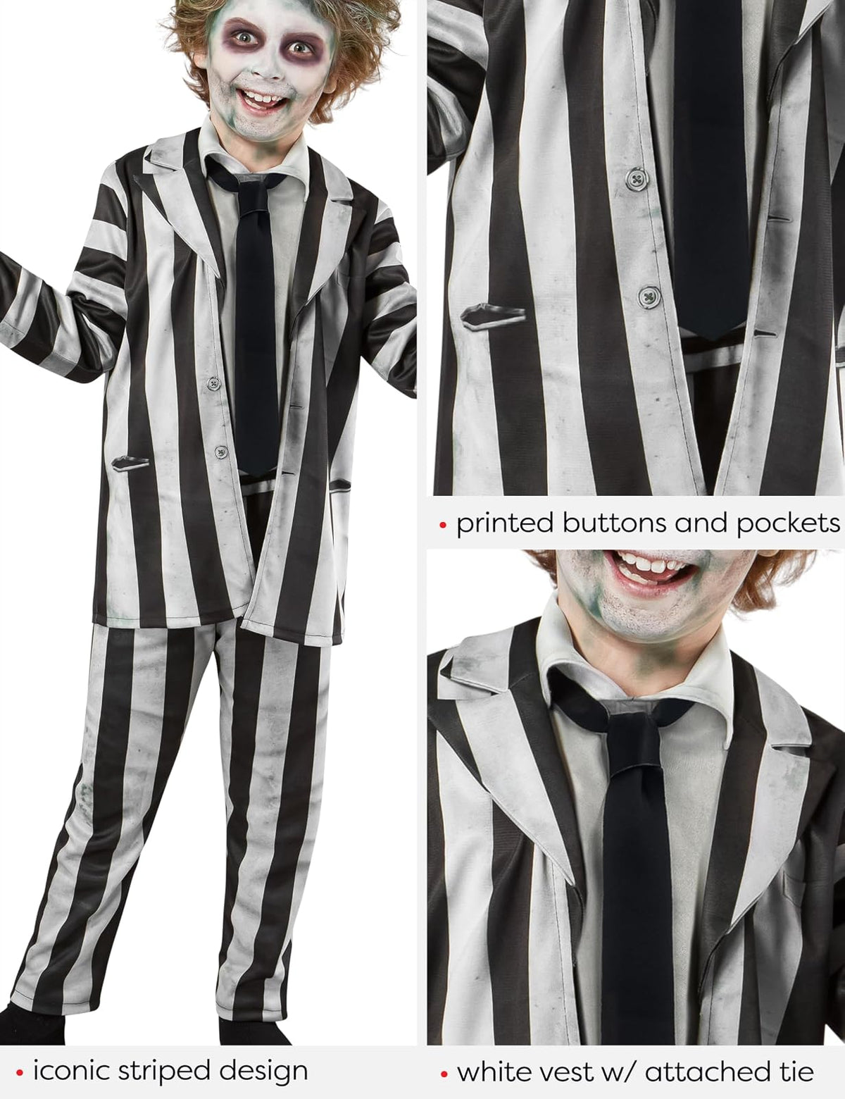 Rubie's Disfraz de Beetlejuice 2 Beetlejuice Disfraz infantil Niños