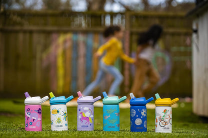 CamelBak 2665106035 Eddy+ Kids 12 oz Botella de Agua con Sorbito, Acero Inoxidable con Aislación, Bugs!