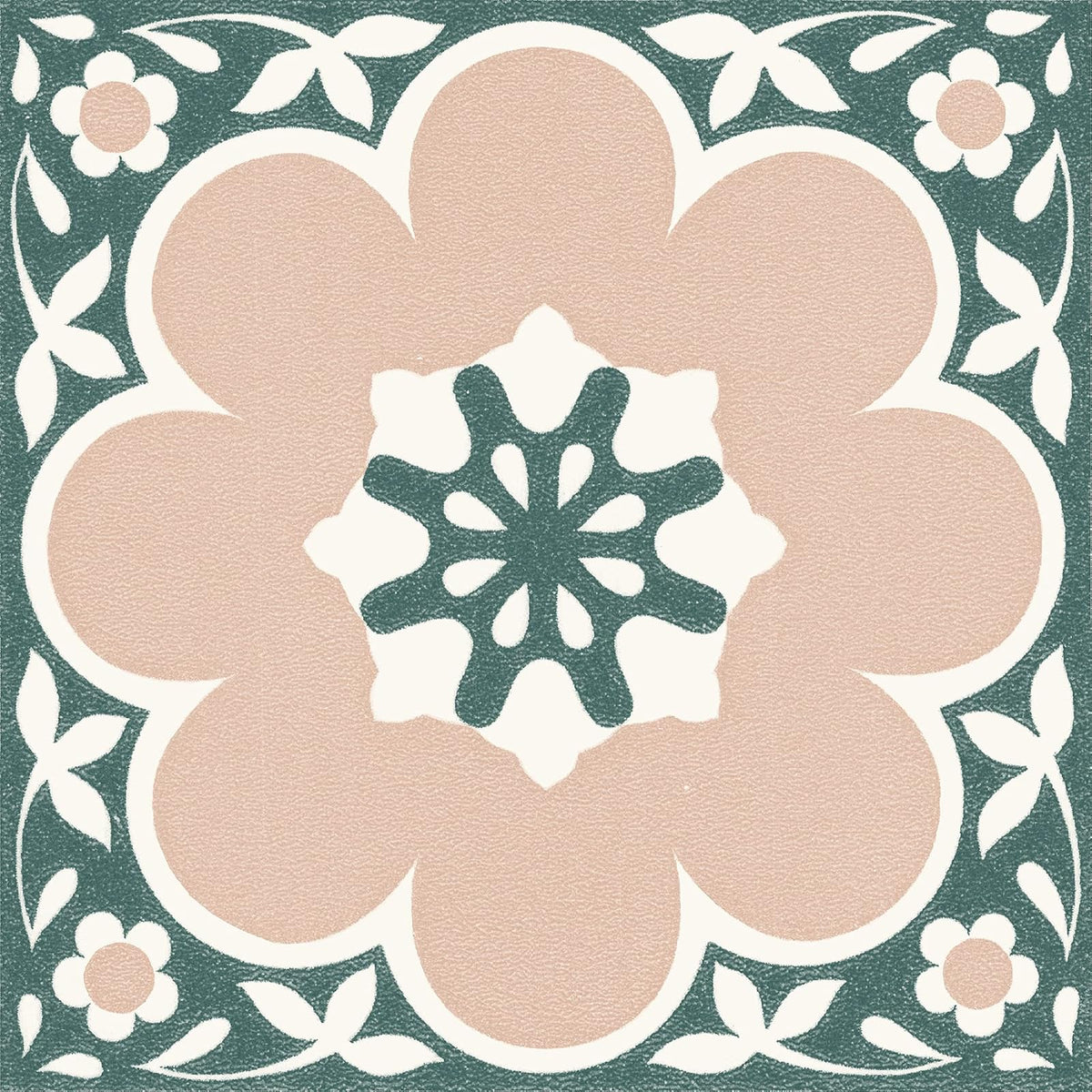 FloorPops - Azulejos de vinilo de 12 x 12 pulgadas, color rosa Daphne (10 azulejos), (10 pies cuadrados/caja) - Rosado