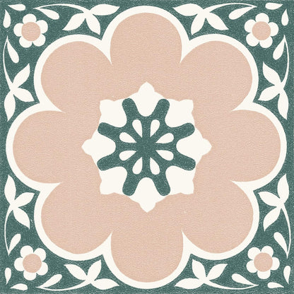FloorPops - Azulejos de vinilo de 12 x 12 pulgadas, color rosa Daphne (10 azulejos), (10 pies cuadrados/caja) - Rosado
