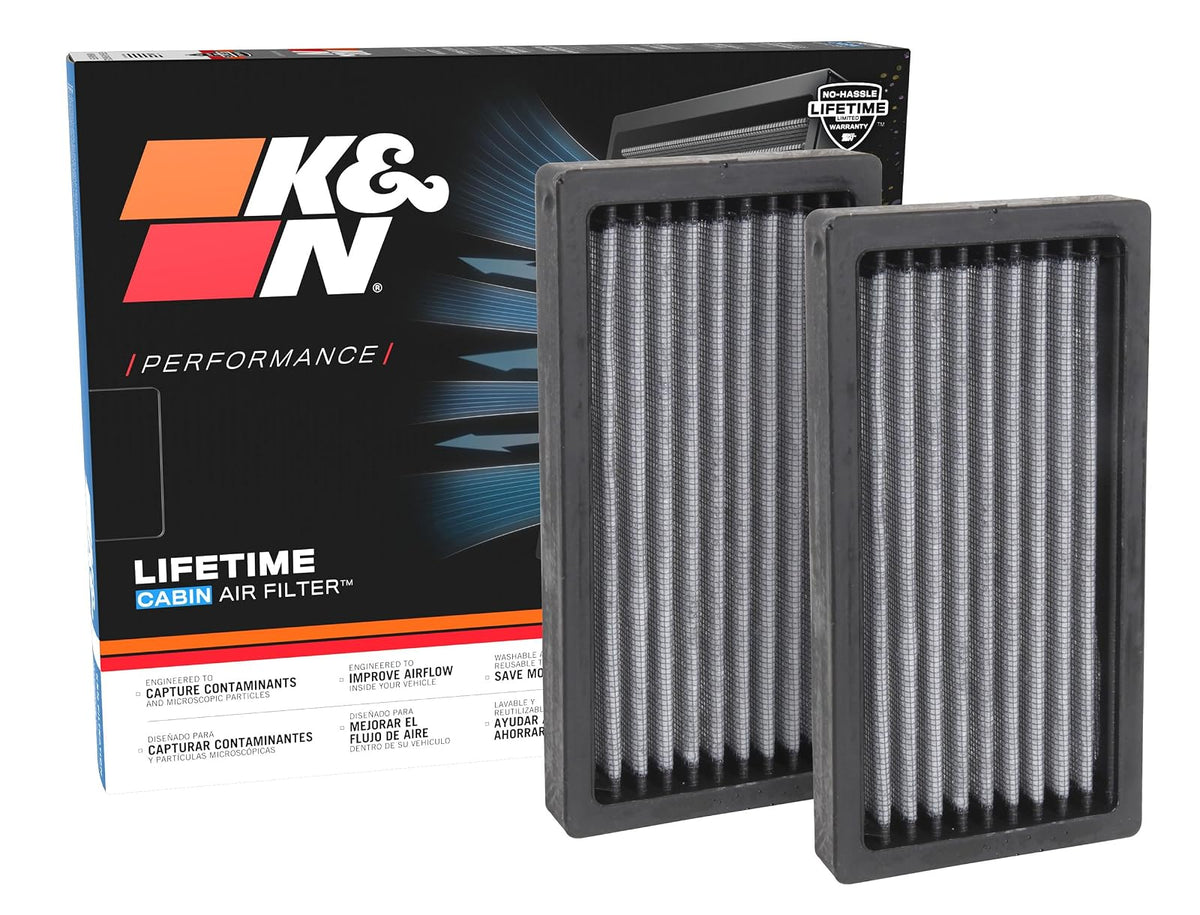 K&N Filtro de Aire de Cabina Premium, Lavable y Reutilizable - VF1016