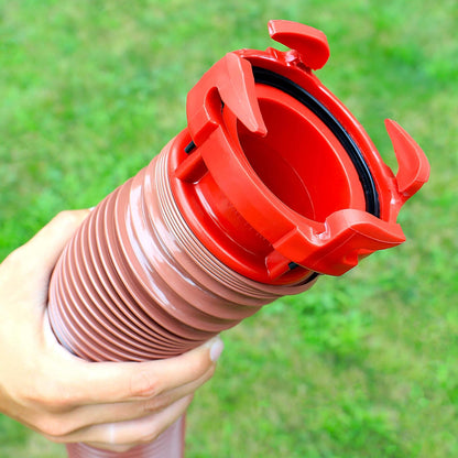 Valterra F02-3101 - Adaptador de válvula de Acoplamiento EZ para Manguera de Drenaje de RV, Color Rojo