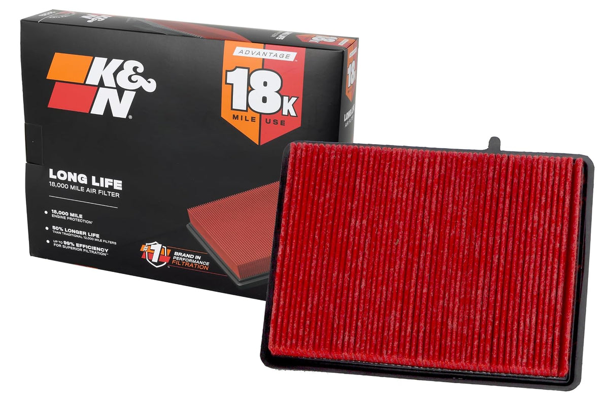 K&N KNA-5069 Filtro de Aire de Motor de Larga Duración 18000 Millas Compatible con Chevy Equinox/GMC Terrain 2018-2019