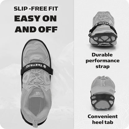 Yaktrax Tacos Pro Traction para Caminar, Trotar o Senderismo en Nieve y Hielo