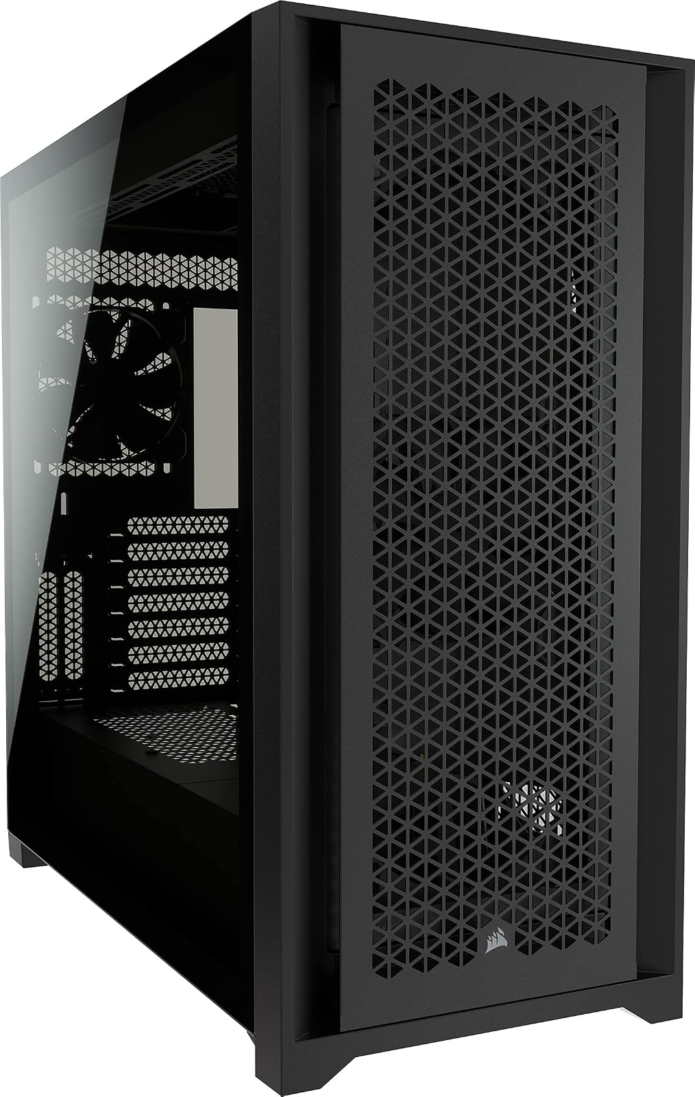 Corsair 5000D Airflow Caja de PC ATX de Torre Media - Negro | Vidrio Templado, 2x Ventiladores de 120 mm Incluidos, Sistema de Gestión de Cables RapidRoute