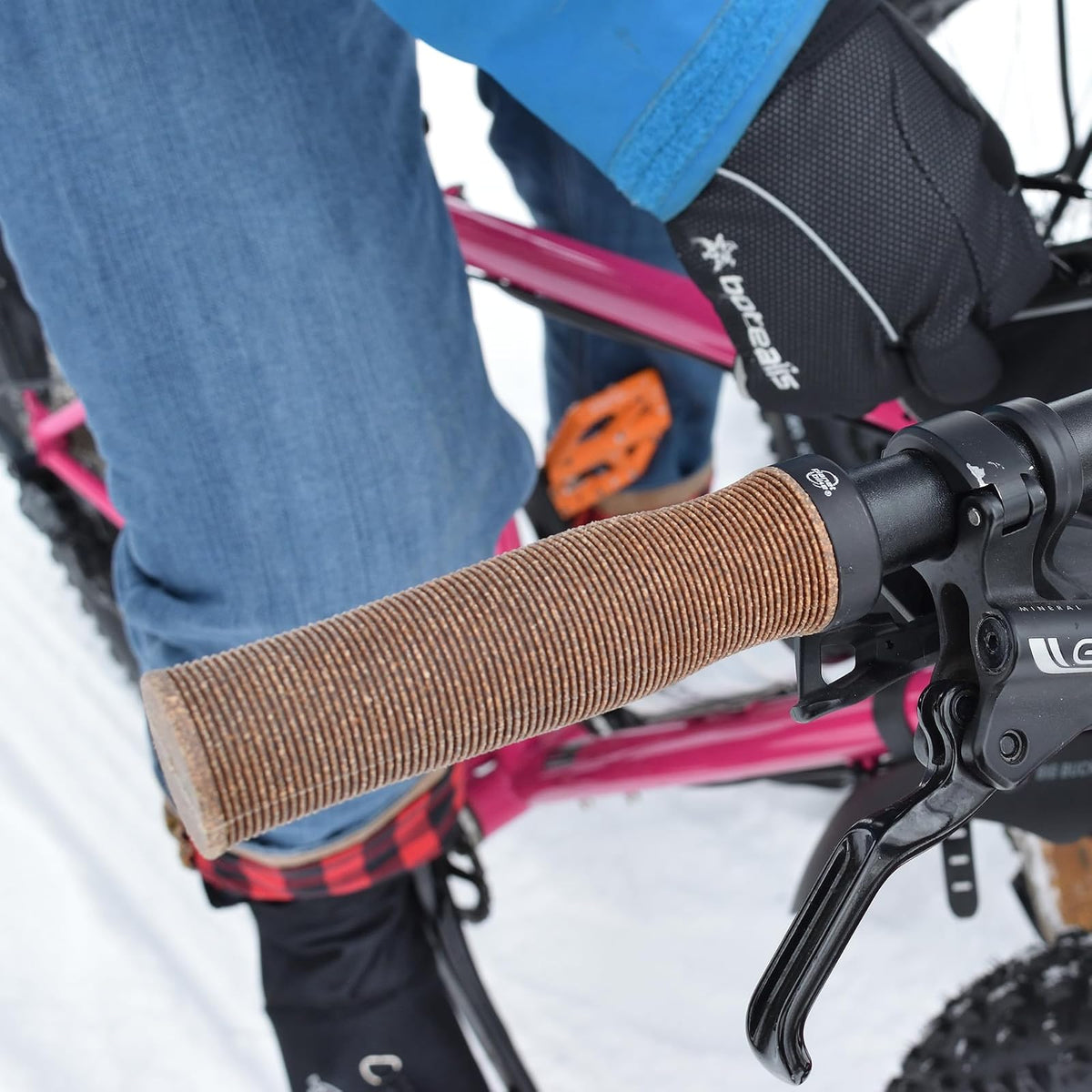 Planet Bike Happy Hands Dura - Agarraderas de Corcho