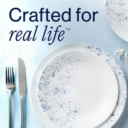 Corelle, 1134352, Vajilla 18 Piezas Indigo Speckle