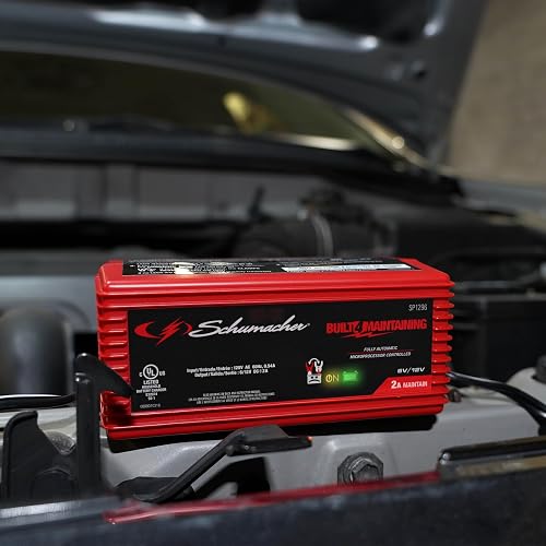 Schumacher SP1296 Cargador y Mantenedor de Batería Completamente Automático 2A 6V/12V