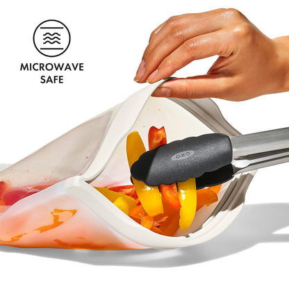 OXO Good Grips - Bolsa de silicona reutilizable, 8 onzas, avena