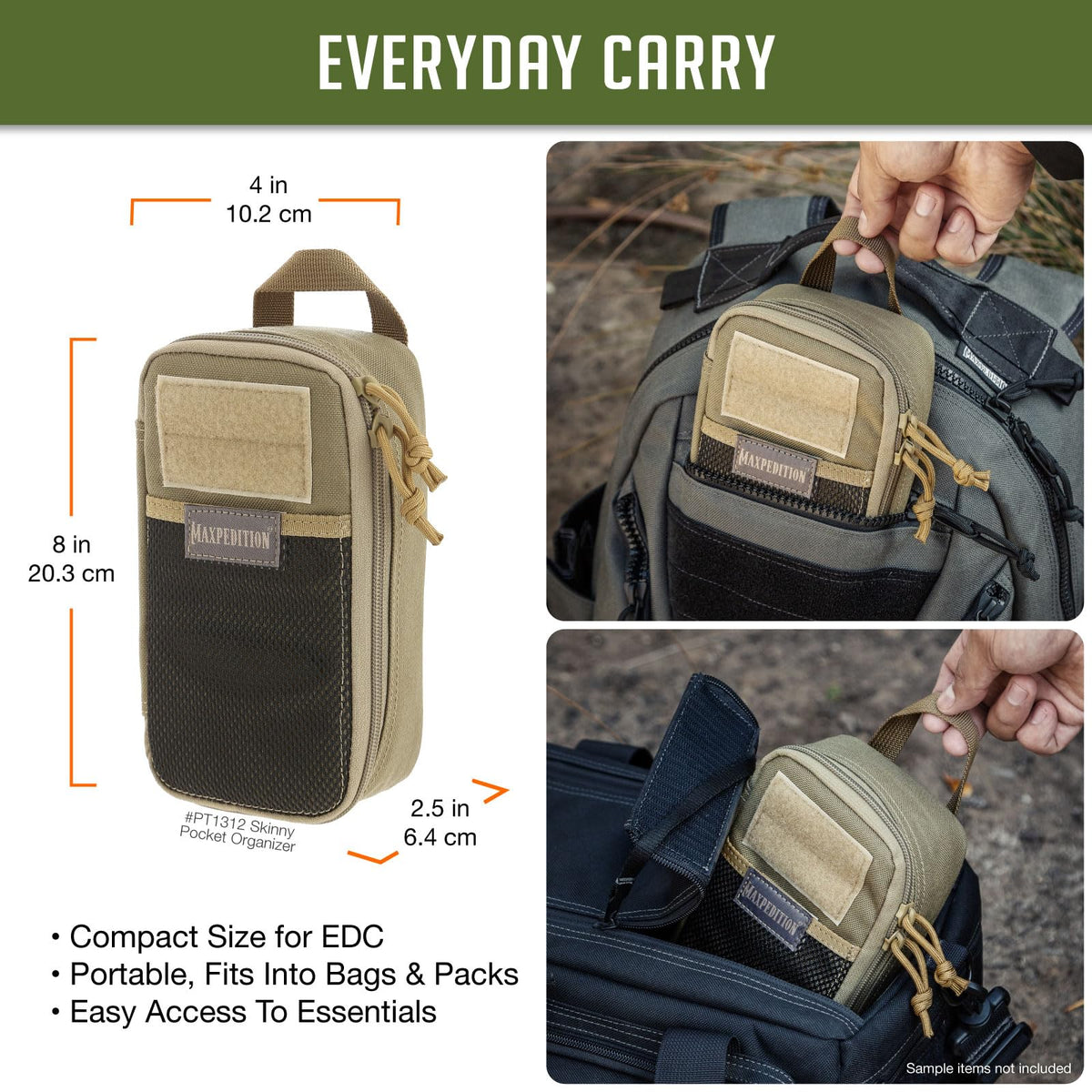 Maxpedition - Organizador de Bolsillo Delgado