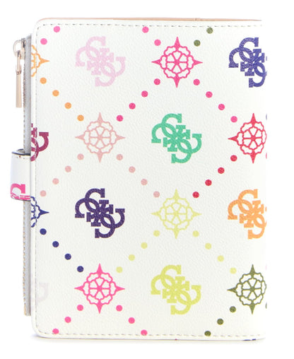 CARTERA GUESS EMELIE LOGO SLG PASSPORT CASE MUJER BLANCO MULTICOLOR GM9928158-MUO