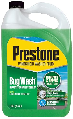 Prestone Bug Wash Liquido Limpiador de Parabrisas AS657, 1 Galon