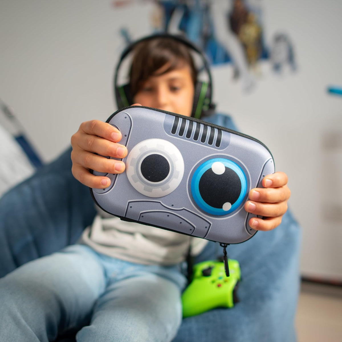 ZIPIT Robot Estuche para lápices para niños | Estuche de gran capacidad | Estuche escolar para niñas y niños