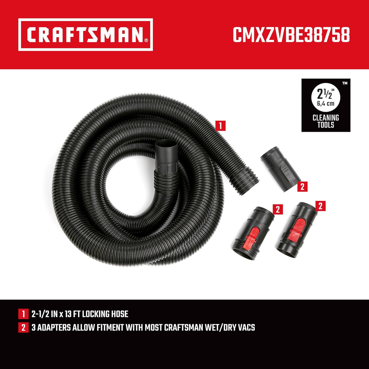 CRAFTSMAN CMXZVBE38758 - Kit de manguera de aspiradora para aspiradoras de tienda