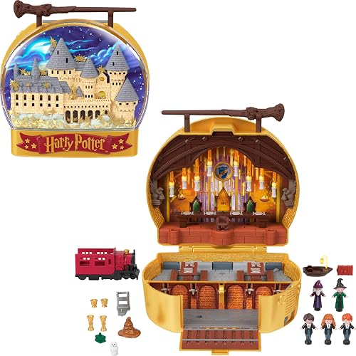 Polly Pocket, Set de Colección Compacto Harry Potter, Original Mattel, Magia y Creación, Mini-Muñecas de Juego