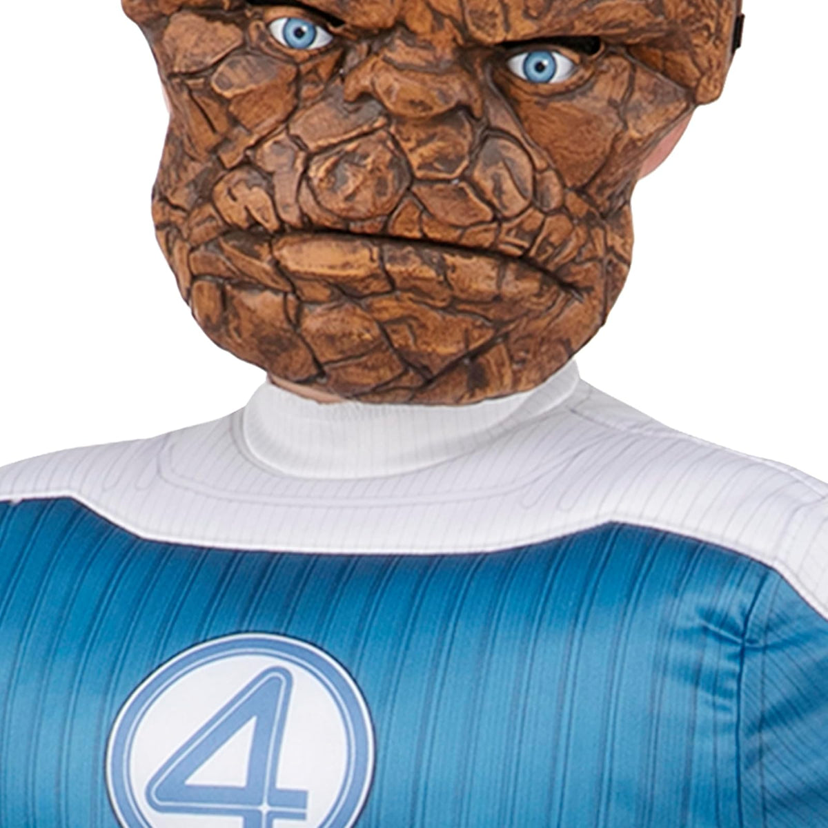 MARVEL The Thing - Disfraz oficial de Halloween para jóvenes, overol acolchado de alta calidad con máscara de plástico y guantes acolchados (M)