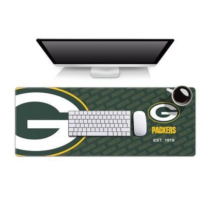 YouTheFan Tapete para Escritorio NFL con Logo de tu Equipo - 30.5 x 80 cm - Green Bay Packers