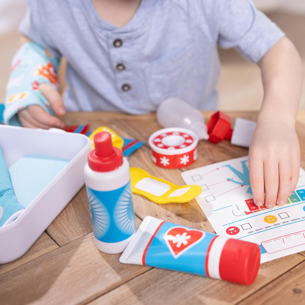Melissa & Doug Kit Get Well para Juego de Primeros Auxilios – 25 Piezas de Juguete