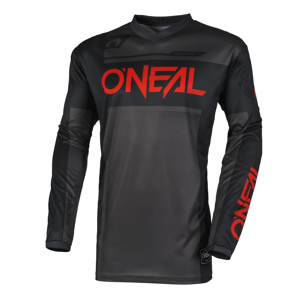 O'Neal Element Racewear Playera Juvenil Negro/Rojo/Gris