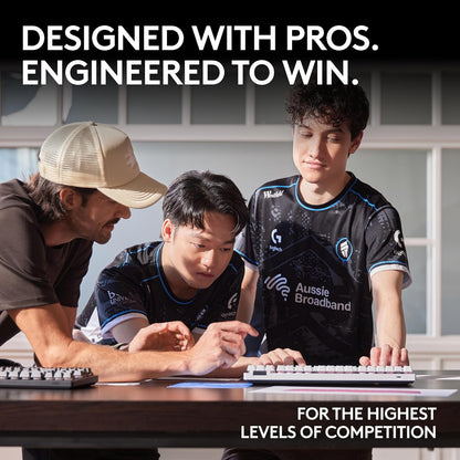 Logitech G Pro X TKL Lightspeed, Teclado inalámbrico para Juegos, ultraportable, sin sección numérica, RGB LIGHTSYNC, Teclas de PBT, interruptores con Click perceptible (GX Blue) - Negro
