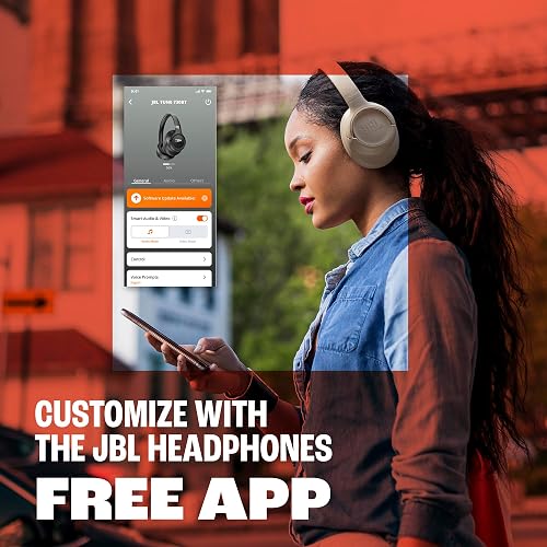 JBL Tune 730BT - Auriculares inalámbricos Bluetooth 6.0 sobre la Oreja con Potente Sonido de Graves Puros JBL, 2 micrófonos de formación de Haz para Llamadas perfectas, hasta 76 Horas de duración de