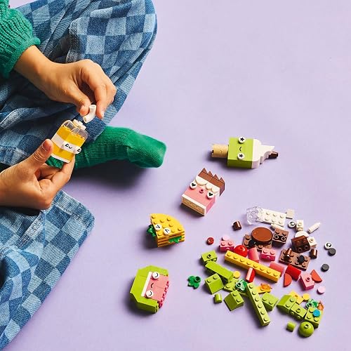 LEGO® Classic Amigos Nutritivos Creativos Juguete para niños y niñas Desde 4 años, Surtido de Bricks para Construir un Cupcake, un Helado, un Aguacate y un Taco 11039