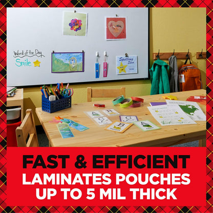 Scotch Laminadora Térmica de 2 Rodillos (TL901) + Bolsas de laminación térmica, paquete de 100, 8.9 x 11.4 pulgadas, hojas de tamaño carta (TP3854-100)