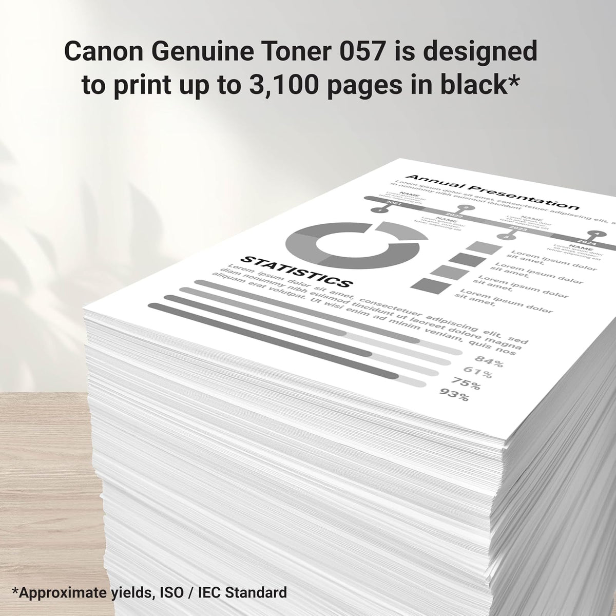 Canon - Cartucho de tóner Original 057 Negro (3009C001), Paquete de 1 para impresoras láser imageCLASS MF449dw, MF448dw, MF445dw, LBP228dw, LBP227dw, LBP226dw, estándar