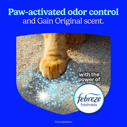 Fresh Step Arena para gatos, arena para gatos con el poder de Febreze con aroma refrescante ganancia de 6 kg