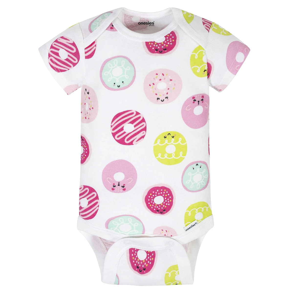 ONESIES Paquete de 8 mamelucos estampados de manga corta Conjunto de camisetas para bebés y niños pequeños bebés niñas