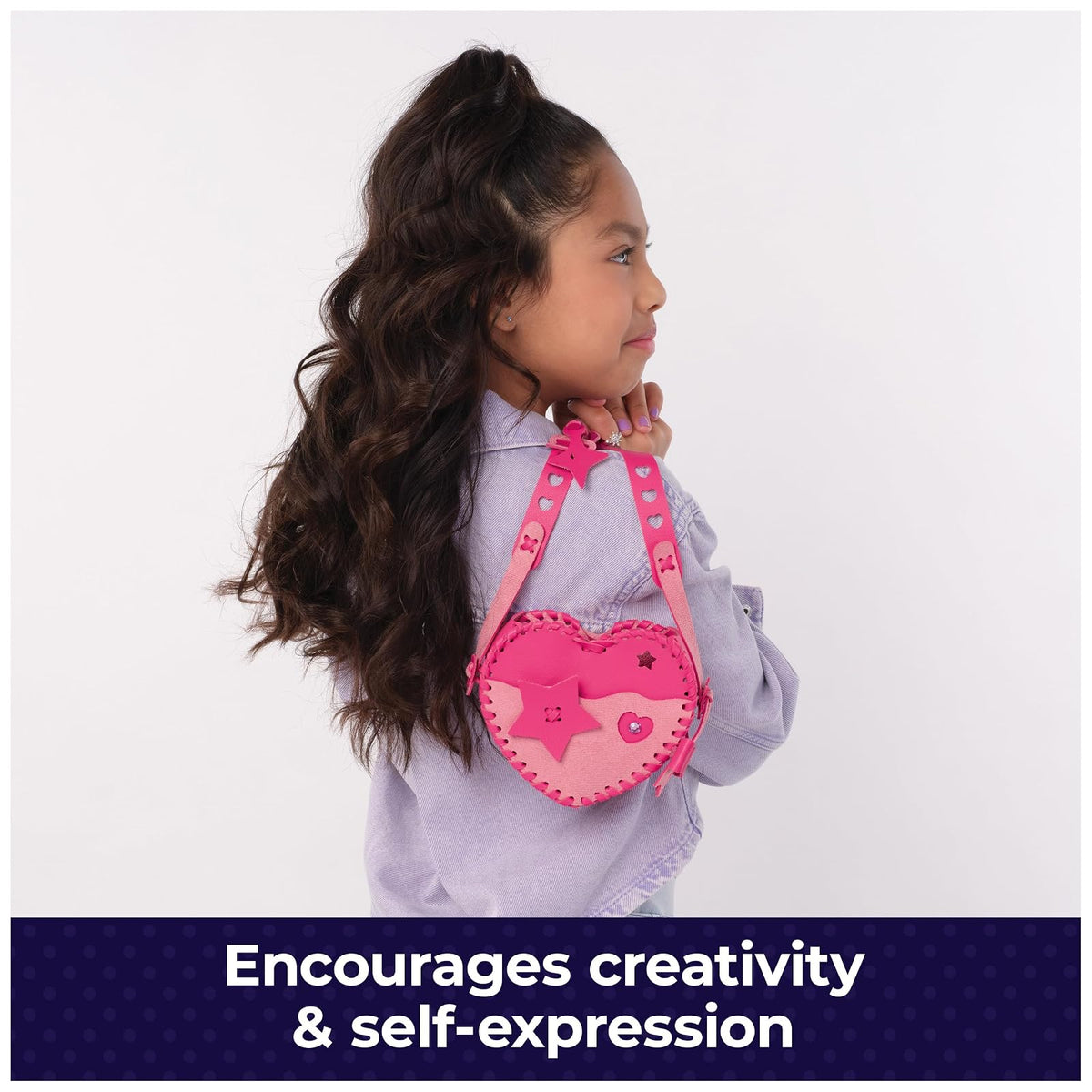 Cool Maker, Kit de Bolso de Amor, diseño de una Bolsa de Hombro de Piel sintética, Kit de Artes y Manualidades, Juguetes para niños para niñas a Partir de 6 años