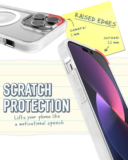 Smartish iPhone 14 Pro MAX Funda Delgada - Gripmunk Compatible con MagSafe [Ligera + Protectora] Proteccion Delgada Cubierta con Microfibra - Nada Que Esconder