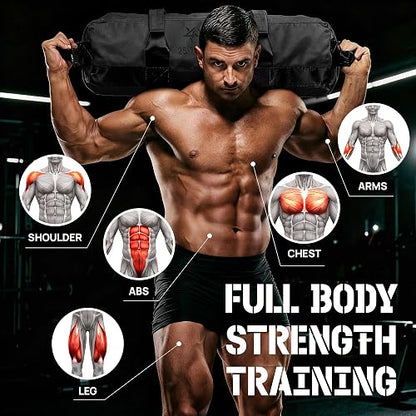 Yes4All Sacos de Arena para Entrenamiento, Sacos Ajustables sin Relleno para Entrenamiento con Asas, Varios Colores y