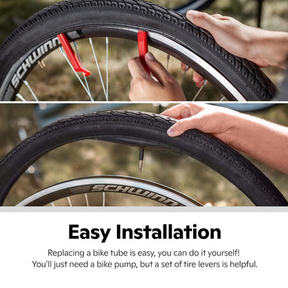 Schwinn - Tubo de Repuesto para neumáticos de Bicicleta, 20 x 1.7-2.1 Pulgadas, autosellado, válvula Schrader, construcción Duradera, Repuesto para neumáticos de Bicicleta BMX de 20 Pulgadas, niños o
