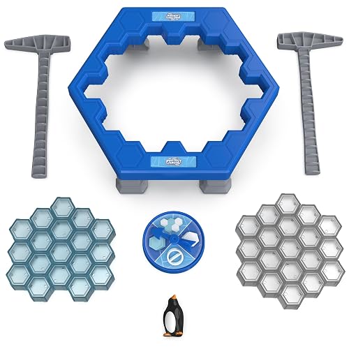 Spin Master Games, Protege al Pingüino - Juego de Estrategia y Suerte para niños, Juegos de Mesa para preescolares, diversión Familiar para 2 a 4 Jugadores, Edades a Partir de 4 años