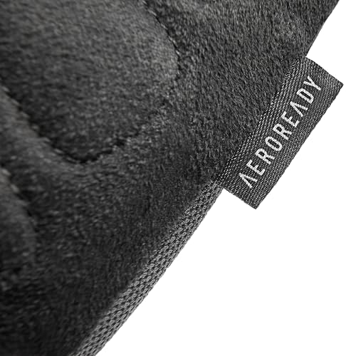 Adidas Guantes Esenciales Ajustables sin Dedos para Hombres y Mujeres, Guantes Acolchados para Levantamiento de Pesas, Correas de muñeca Ajustables para Ajuste Seguro