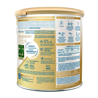 NAN 3 Supreme Pro Alimento Para Niños A Base de Leche, 1 Año, Lata 800 g