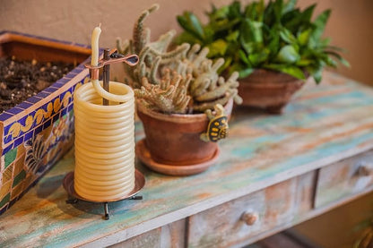 Candle by the Hour - Recambio para velas de 48 horas, cera de abejas natural ecológica con mecha de algodón