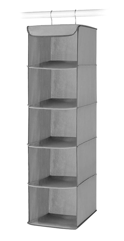 Whitmor - Bolsa de almacenamiento para debajo de la cama, color gris, Accesorio colgante, repisas grises, gris, Set of 1, 1