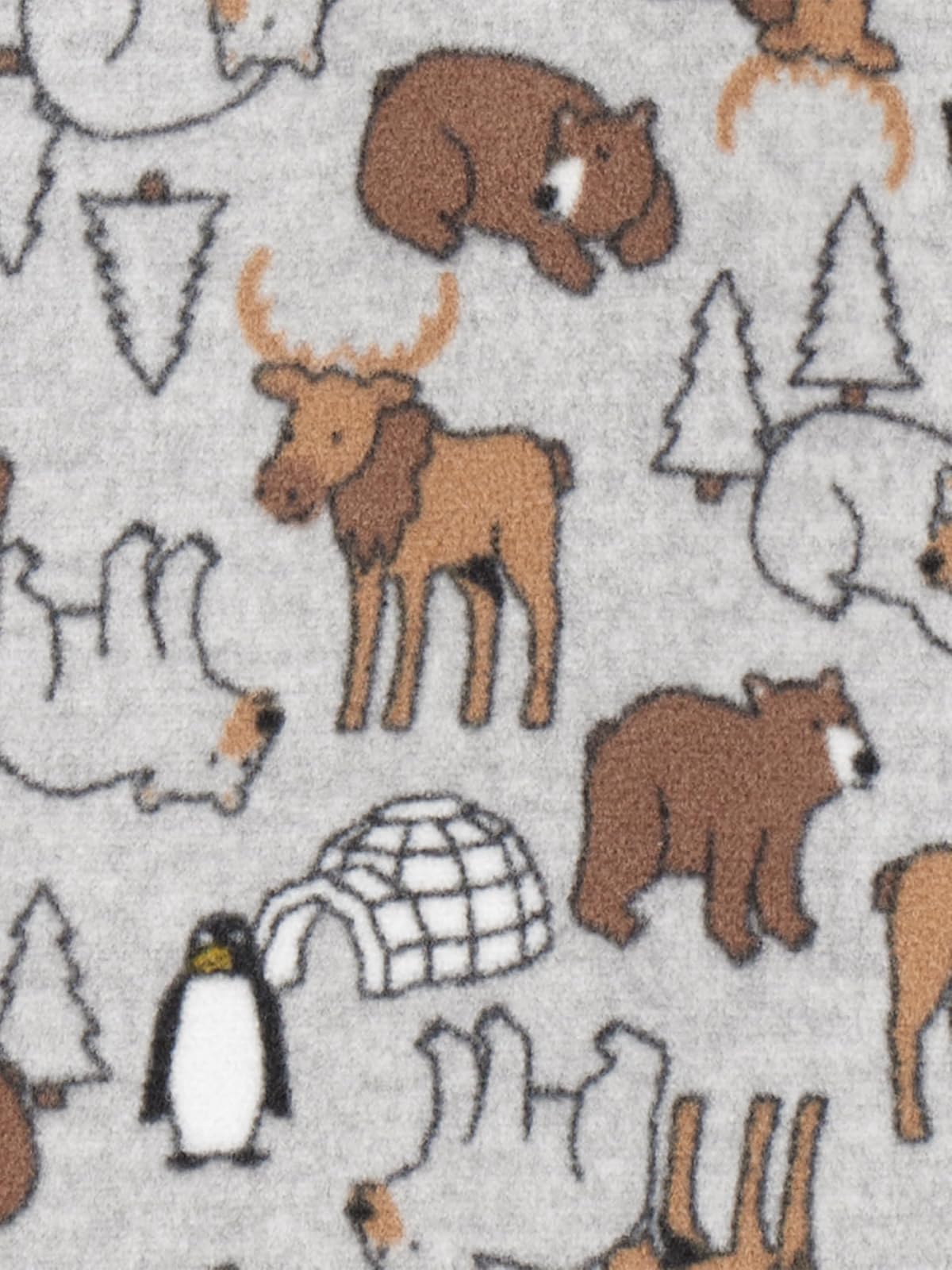 Simple Joys by Carter's - Paquete de 3 pijamas de forro polar de ajuste holgado para bebés y niños pequeños