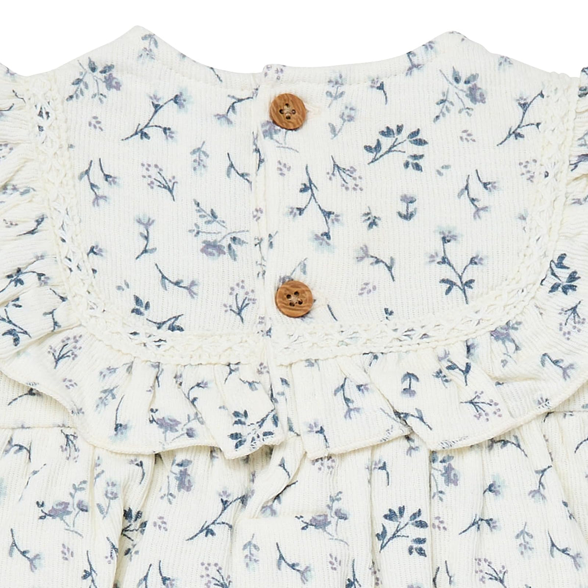 Modern Moments by Gerber Ruffle Bodice Bubble Romper Mameluco Bebé-Niñas