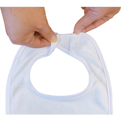 Neat Solutions Terry Feeder Bib in White - 20 Pack